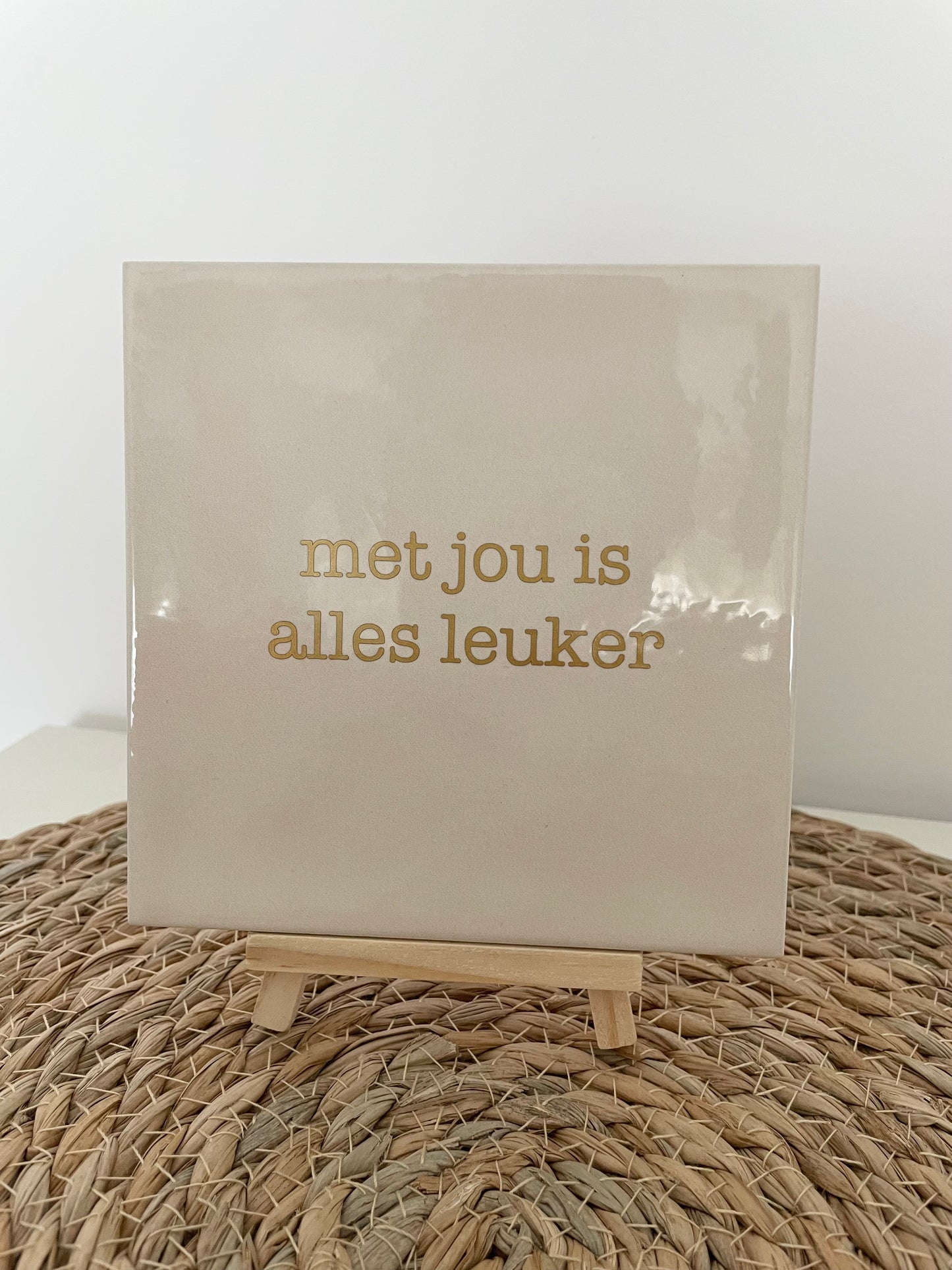 Tegeltje nude - Met jou is alles leuker