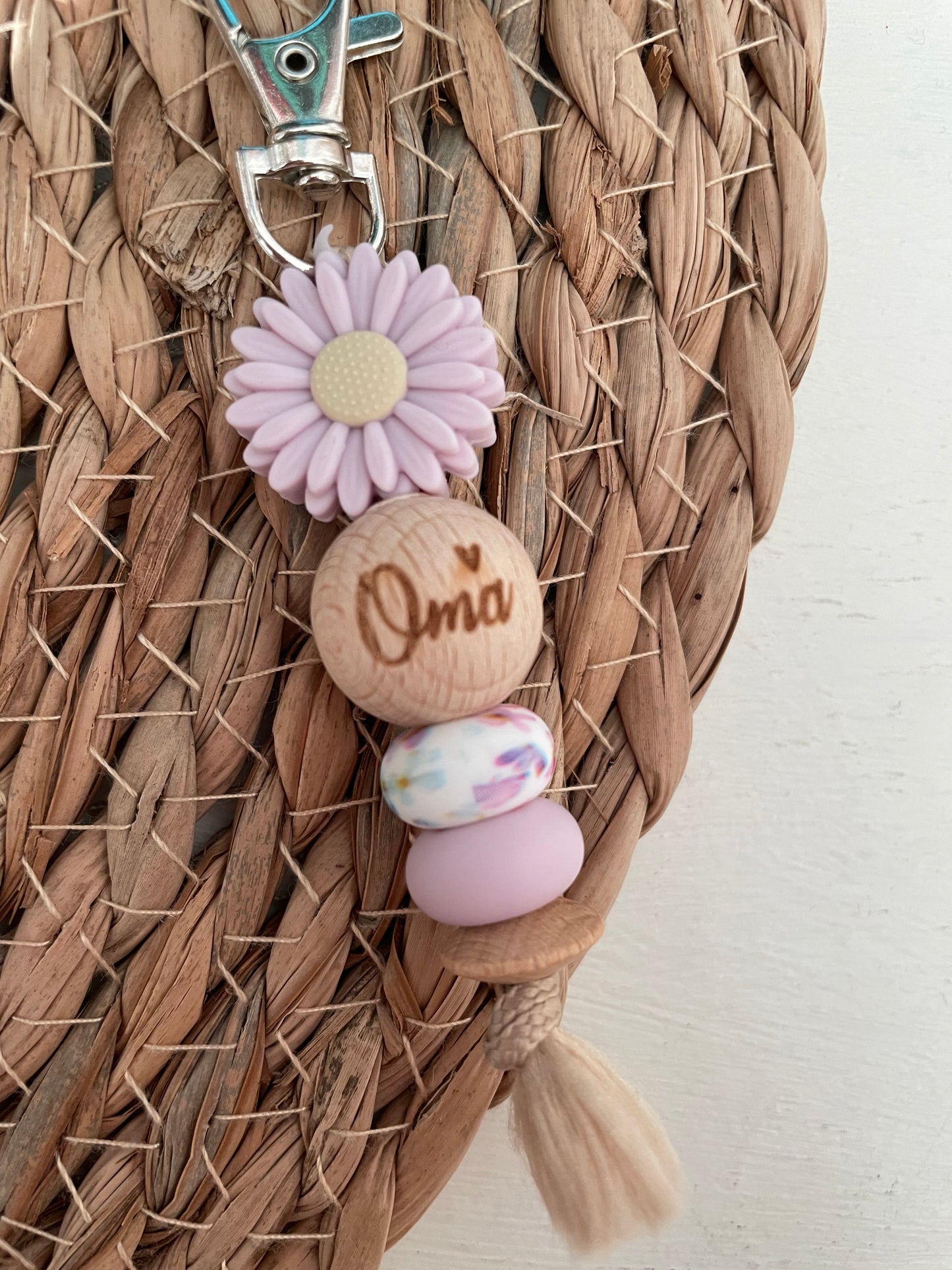 Sleutelhanger - Oma paars
