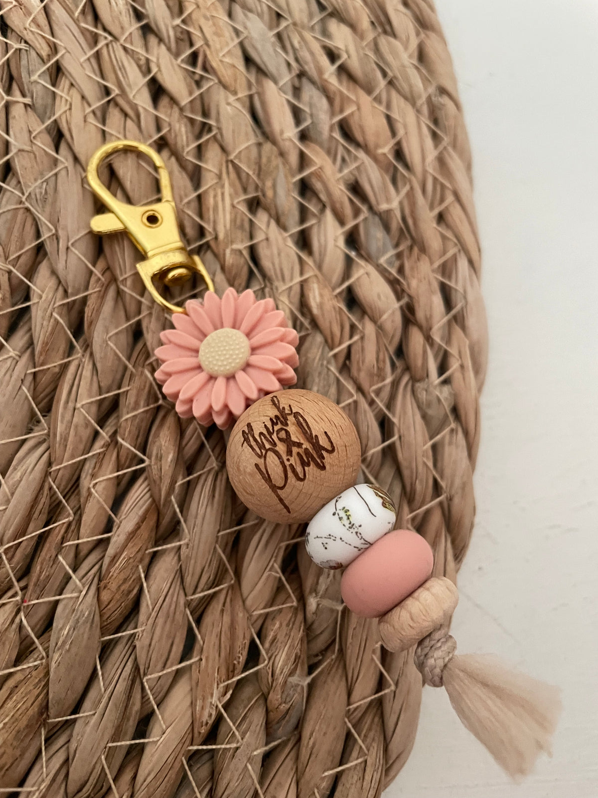 Sleutelhanger - Think Pink blush