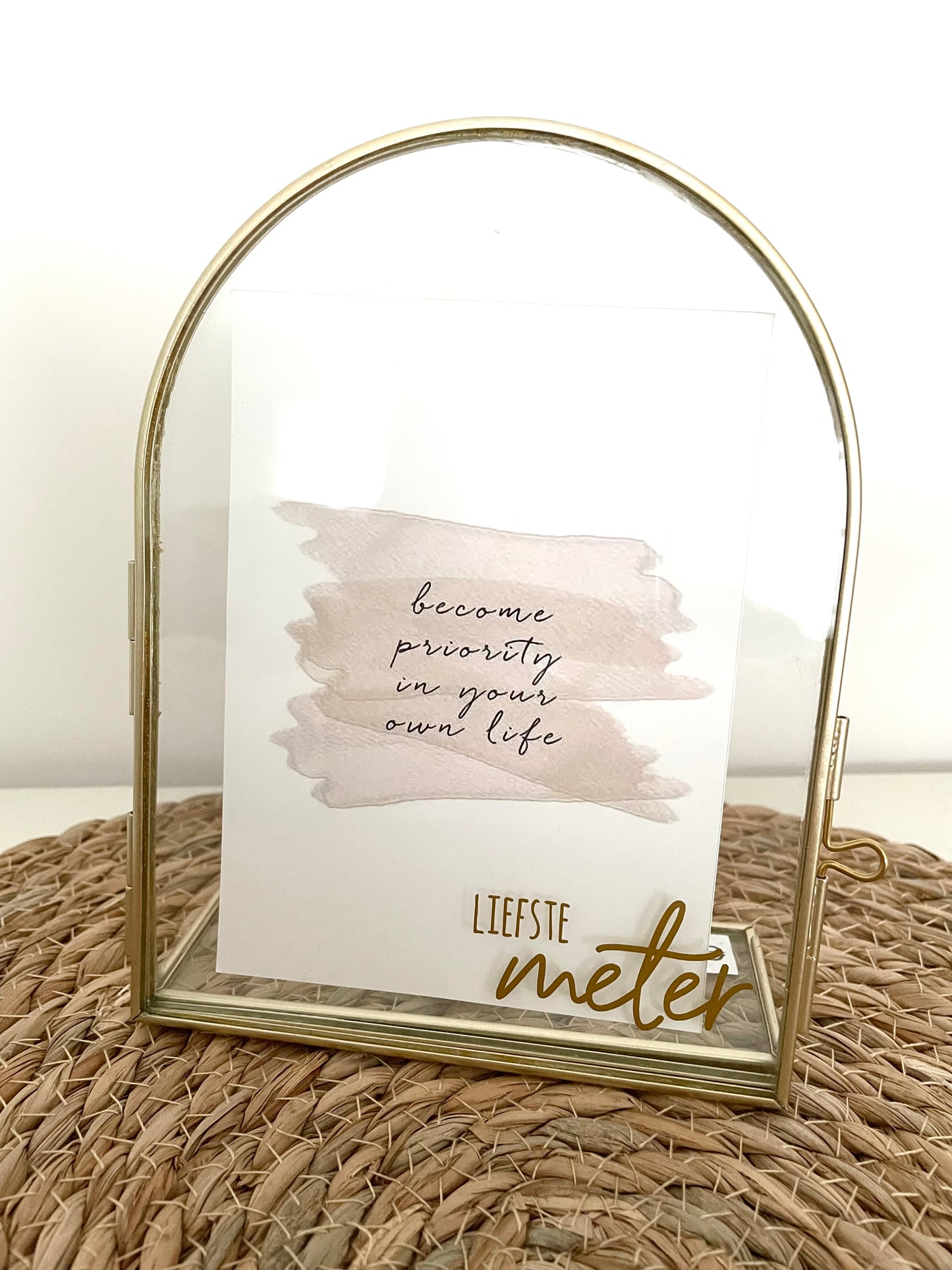 Fotokader goud - Liefste meter