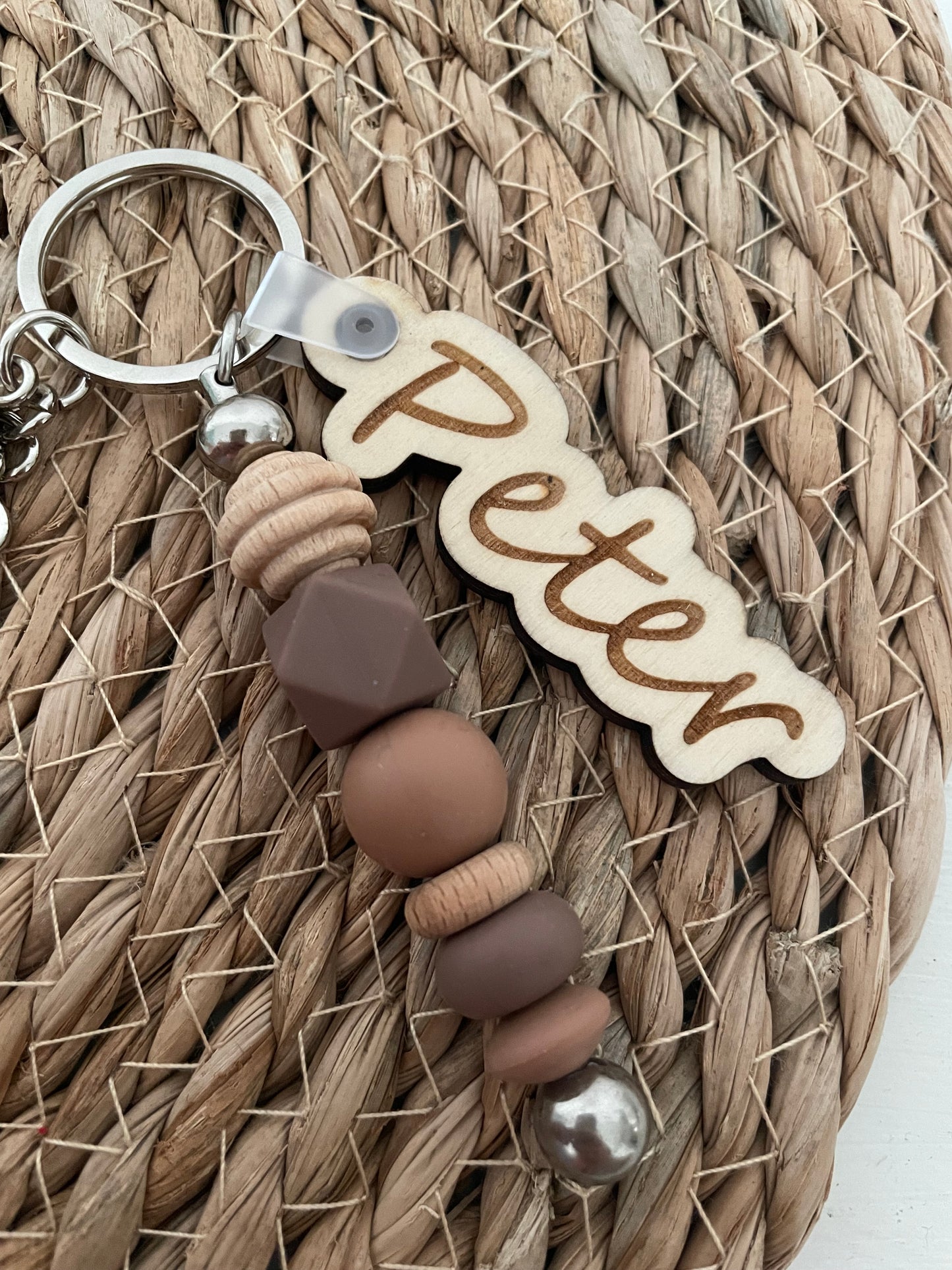 Sleutelhanger tag - Peter bruin