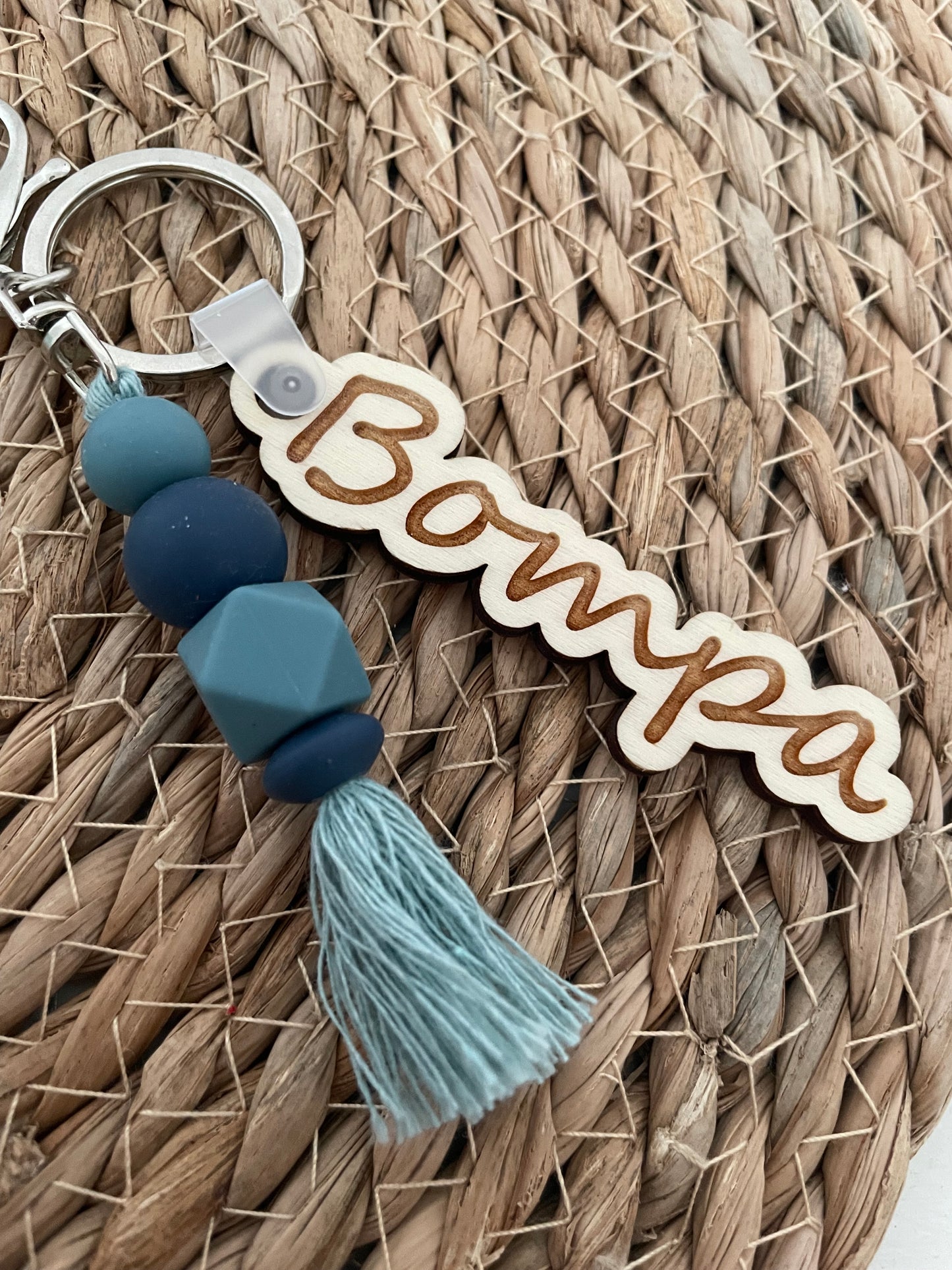 Sleutelhanger tag - Bompa blauw