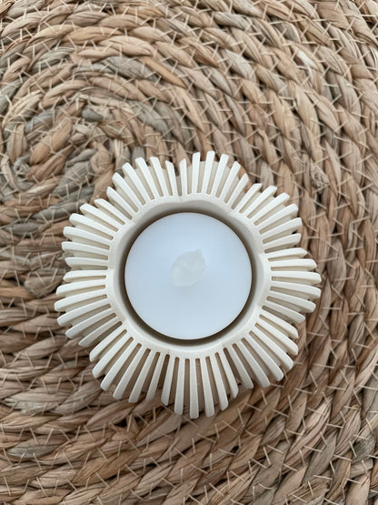Theelichtje Pompoen - Ivory