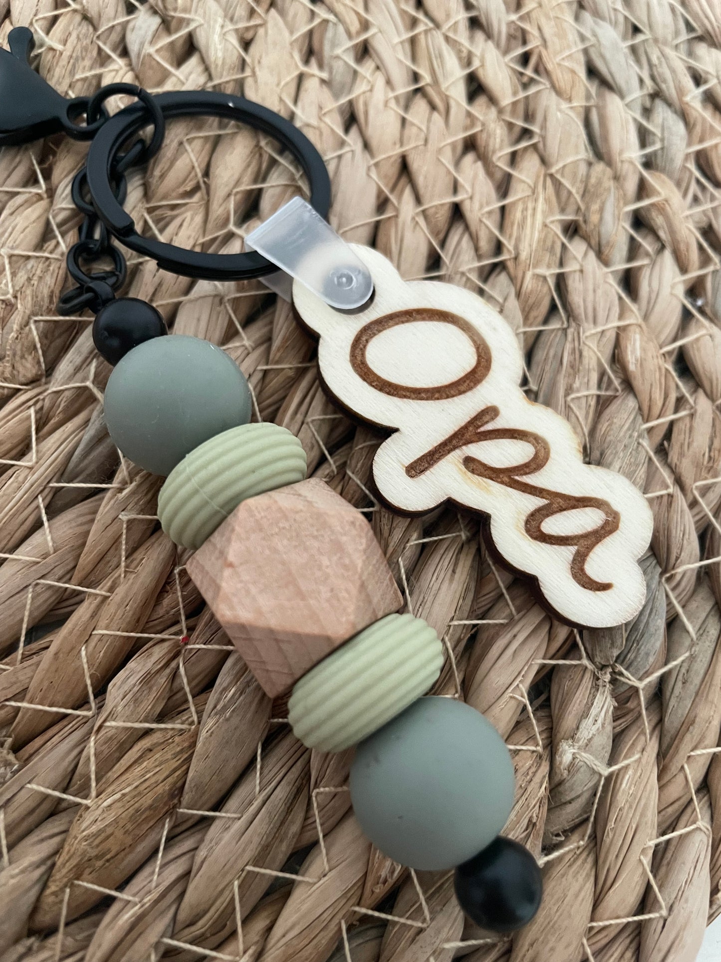 Sleutelhanger tag - Opa groen