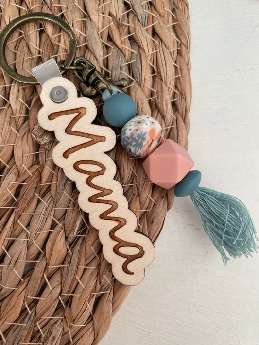 Sleutelhanger tag - Mama kwast