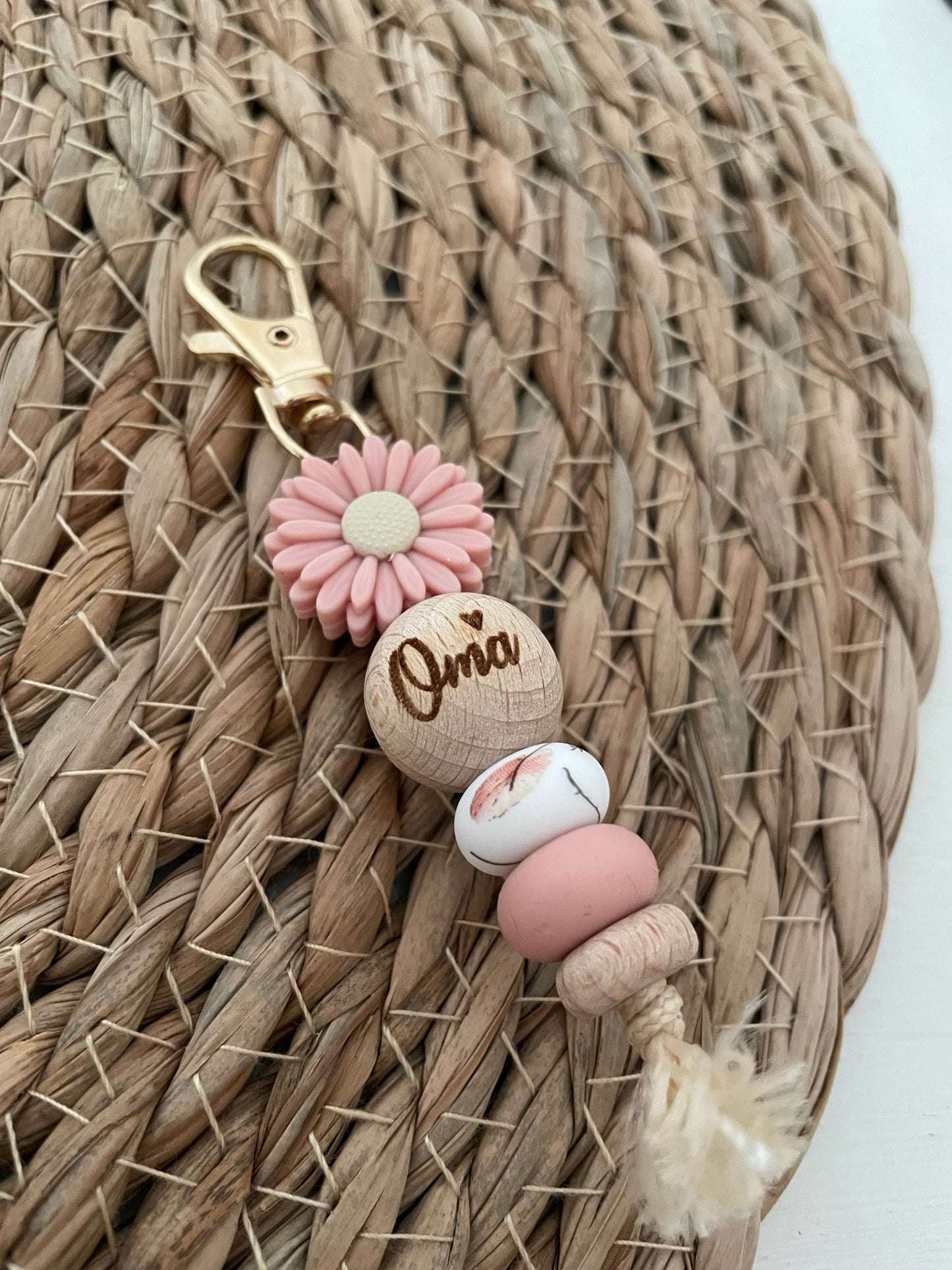 Sleutelhanger - Oma roze