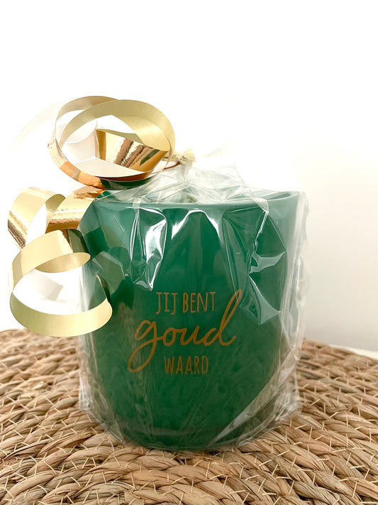 Theelicht ‘Jij bent goud waard’