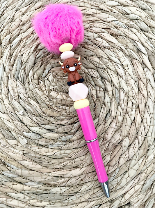 Balpen met pompon - Bizon
