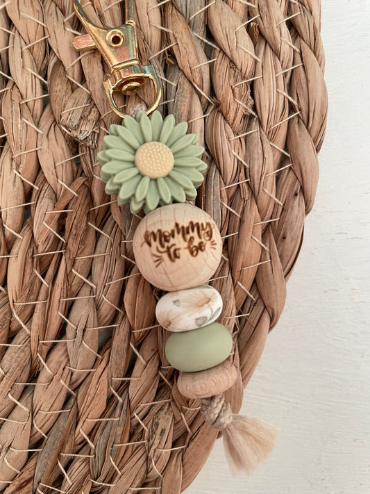 Sleutelhanger - Mommy to be groen