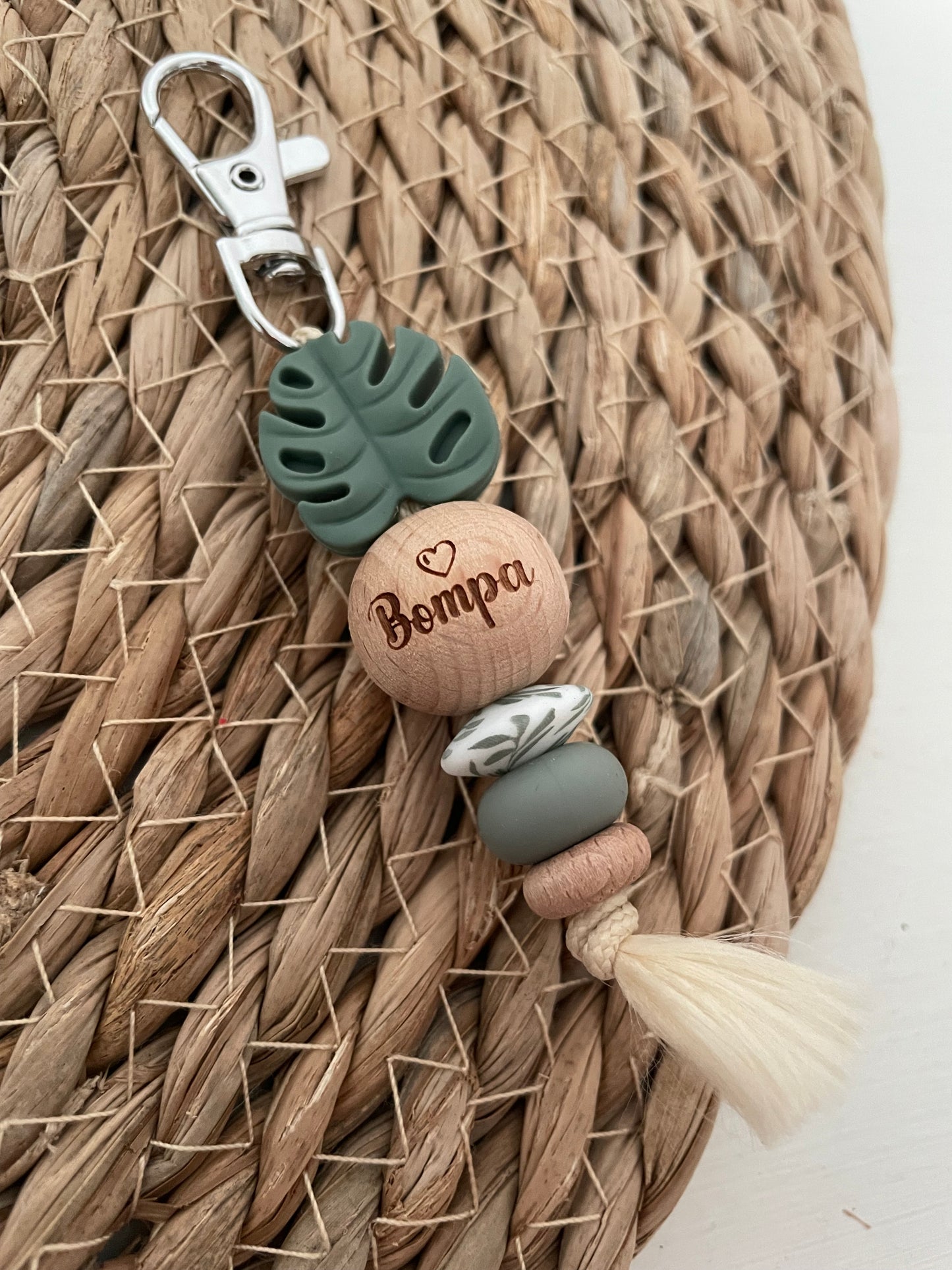 Sleutelhanger - Bompa groen