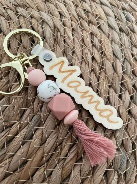 Sleutelhanger tag - Mama blush