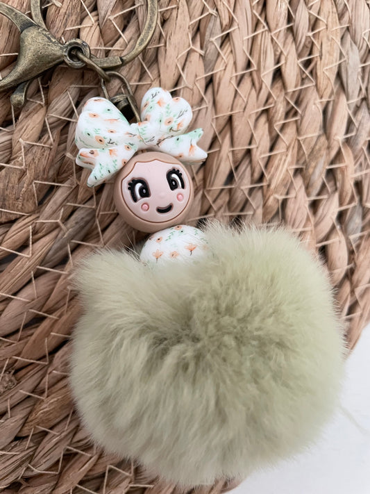 Gelukspopje met pompon - Poppy