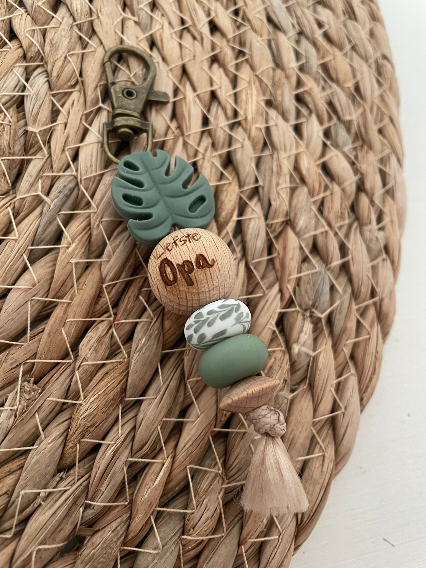 Sleutelhanger - Liefste opa groen