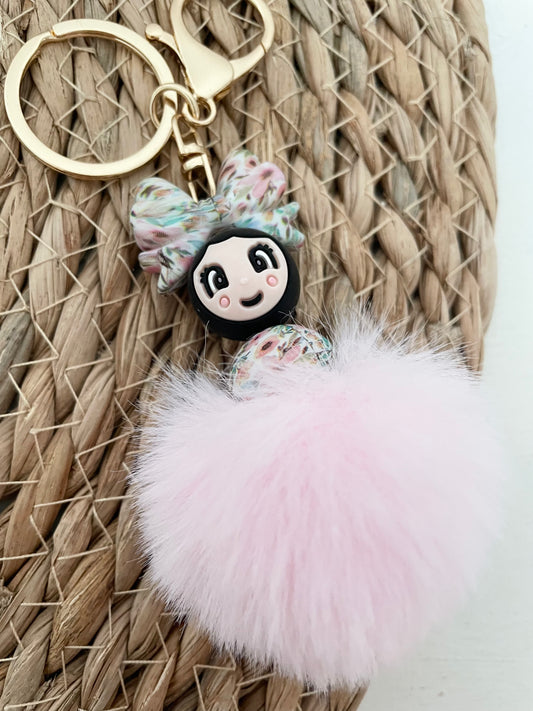 Gelukspopje met pompon - Exclusive