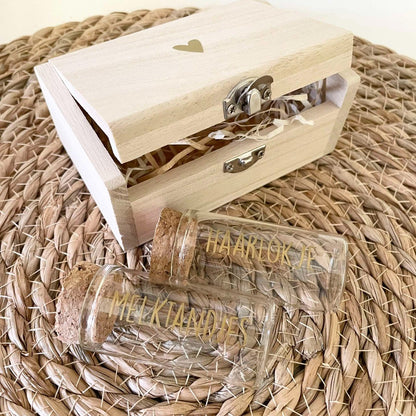 Bewaarkistje melktandjes en haarlokje