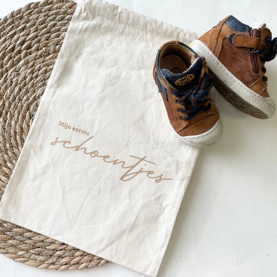 Bewaarzak eerste schoentjes met schoenen