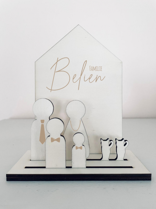 Familie huisje voorbeeld bruin 3