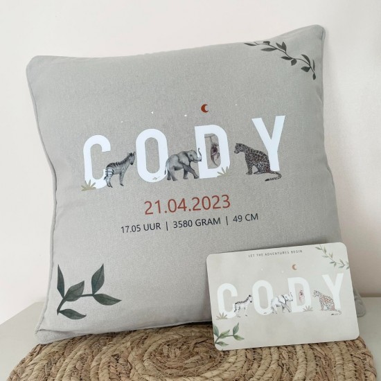 Geboortekussen cody