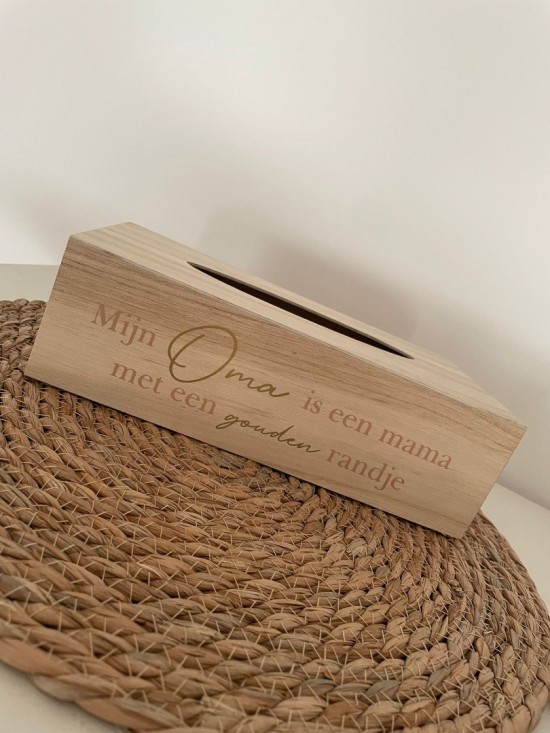 Mijn oma tissuebox