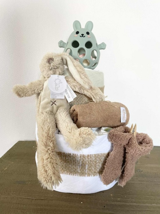 Pampertaart beige bruin groen flat