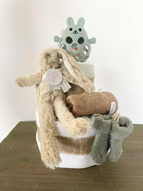 Pampertaart beige groen flat