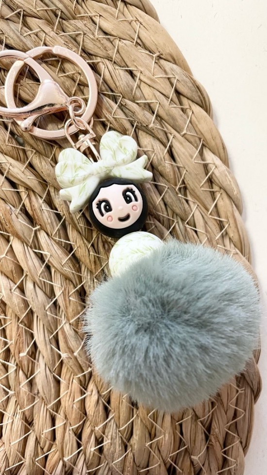 Popje green leafs met strik