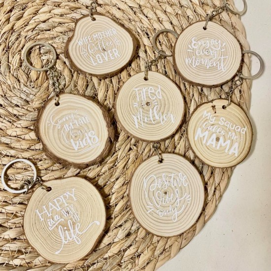 Sleutelhangers met quote