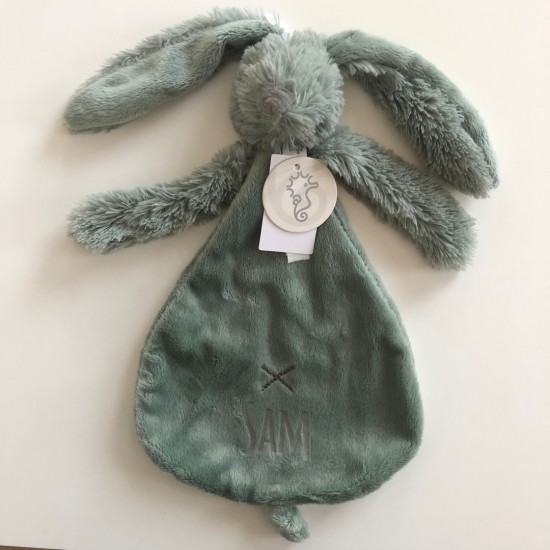 Tuttledoekje oud groen met naam