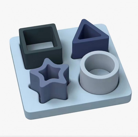 Vormenstoof siliconen blauw