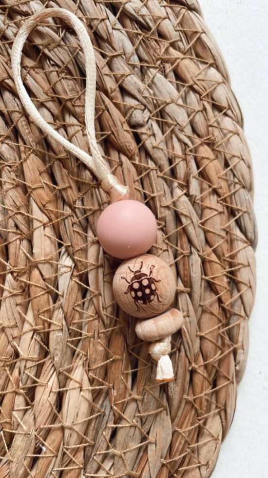 Zipper hout lieveheersbeestje